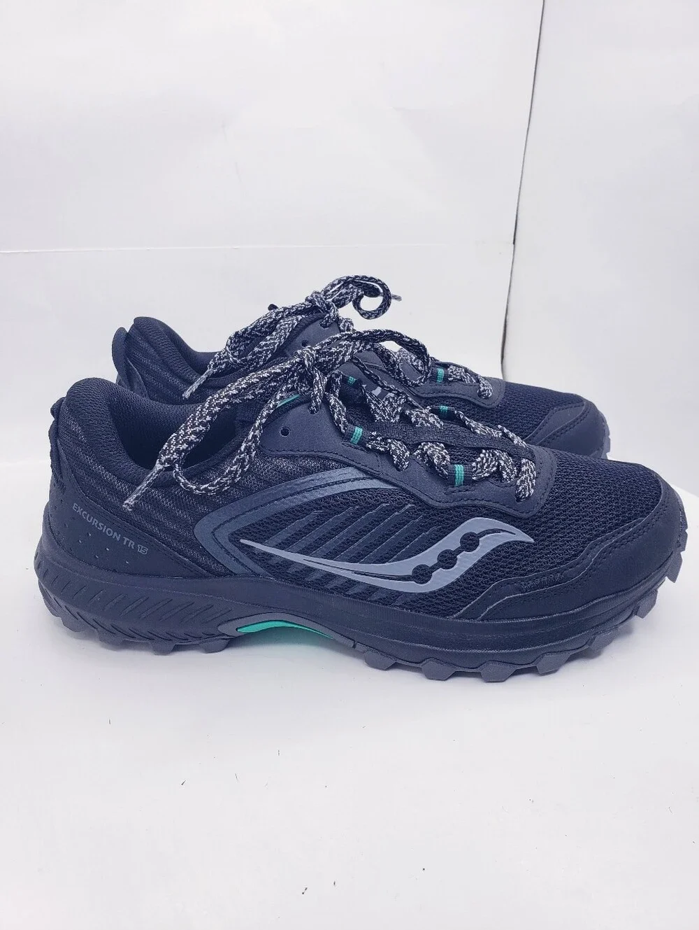 Saucony Black Excursion TR 15 Trail Running Shoes Sneakers Women's Size 10 Wide